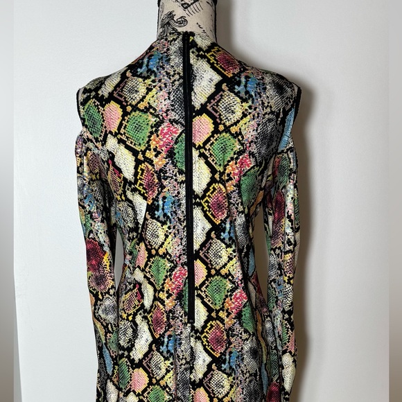 Multicolor Snake Print Dress - Picture 3 of 5